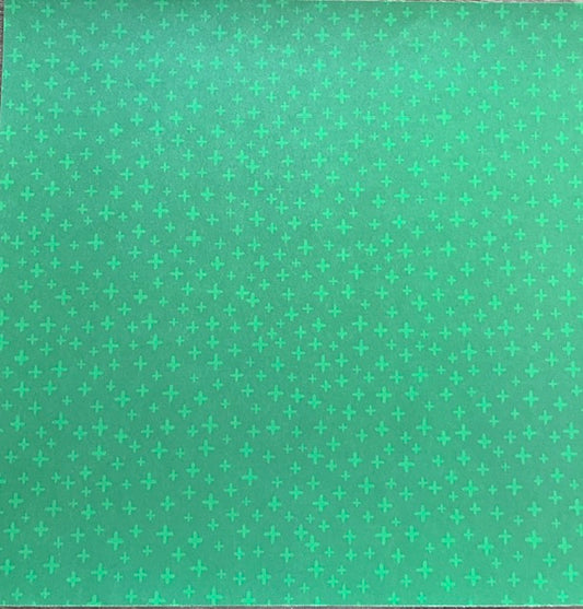 Vintage Market - Mambi - Evergreen Sparkle 12x12 Single-Sided Paper