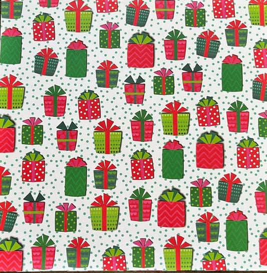Vintage Market - Mambi - Pile of Holiday Surprises 12x12 Single-Sided Paper