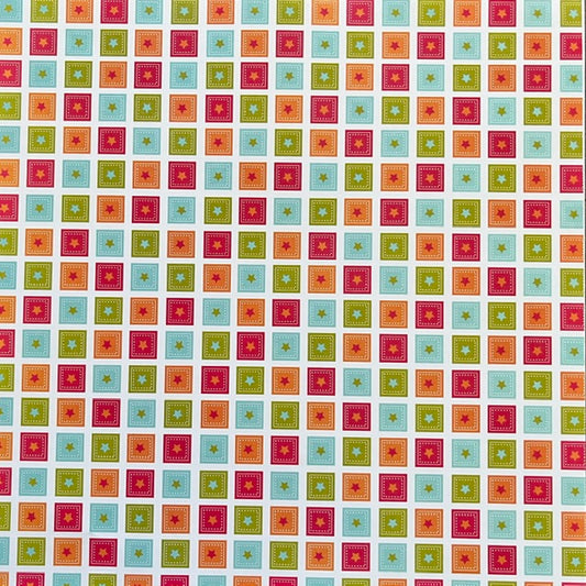 Vintage Market - Starry Patch Parade 12x12 Single-Sided Paper