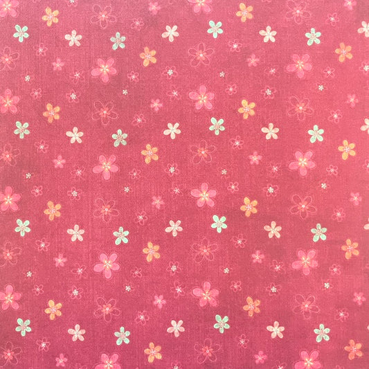 Vintage Market - Berry Blossom Breeze 12x12 Single-Sided Paper