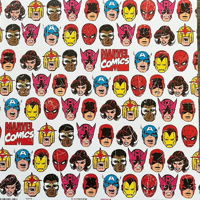 Vintage Market - Sandylion - Marvel Heroes Assemble! 12x12 Single-Sided Paper