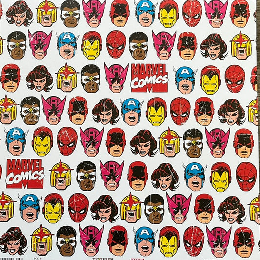 Vintage Market - Sandylion - Marvel Heroes Assemble! 12x12 Single-Sided Paper