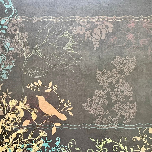 Vintage Market - Midnight Garden Serenade 12x12 Single-Sided Paper
