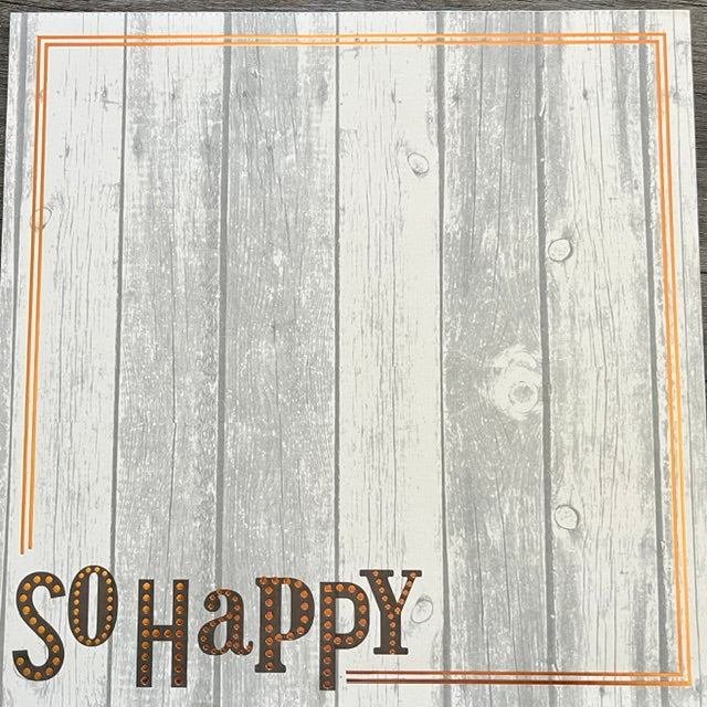 Vintage Market - Happy Homestead 12x12 Single-Sided Paper