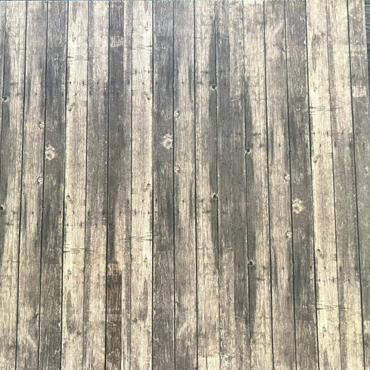 Vintage Market - Weathered Barnwood Lane 12x12 Single-Sided Paper