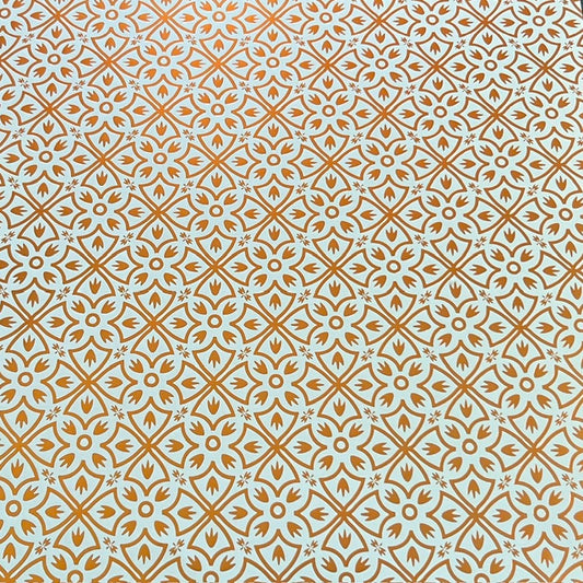 Vintage Market - Copper Sunburst Mosaic 12x12 Single-Sided Paper