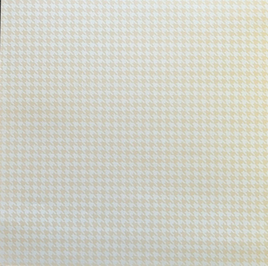 Vintage Market - Cream & Sugar Checks 12x12 Single-Sided Paper