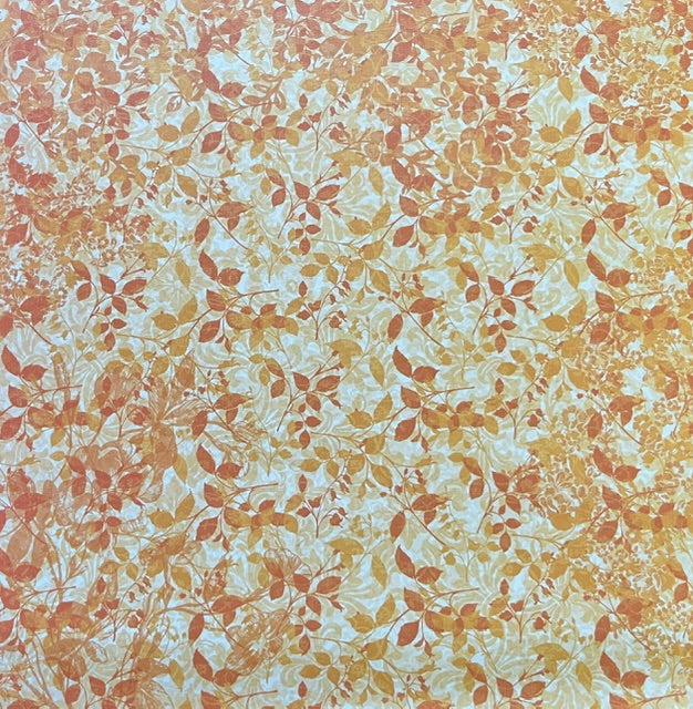 Vintage Market - Autumn Ember Blossoms 12x12 Single-Sided Paper
