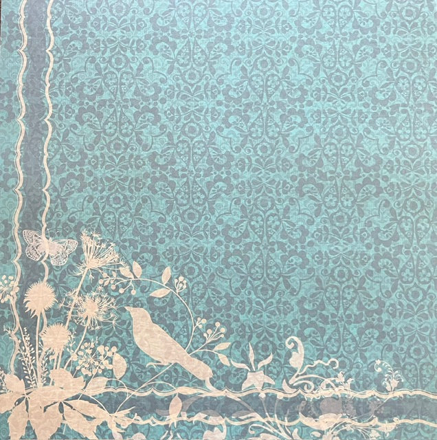 Vintage Market - Songbird Serenity 12x12 Single-Sided Paper