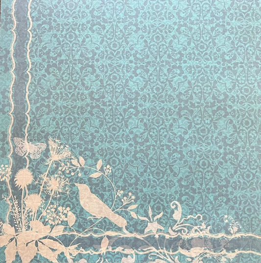 Vintage Market - Songbird Serenity 12x12 Single-Sided Paper
