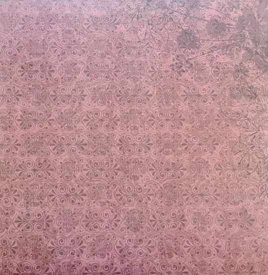 Vintage Market - Plum Parlor 12x12 Single-Sided Paper