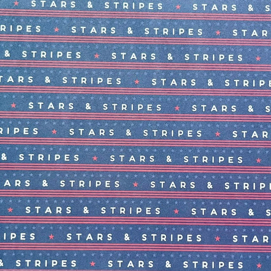 Vintage Market - Parker Lane - Stars & Stripes Forever 12x12 Single-Sided Paper