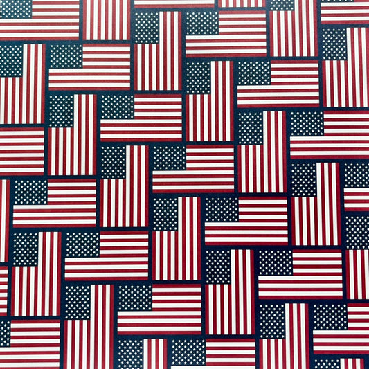 Vintage Market - Parker Lane -Patchwork of Freedom 12x12 Single-Sided Paper