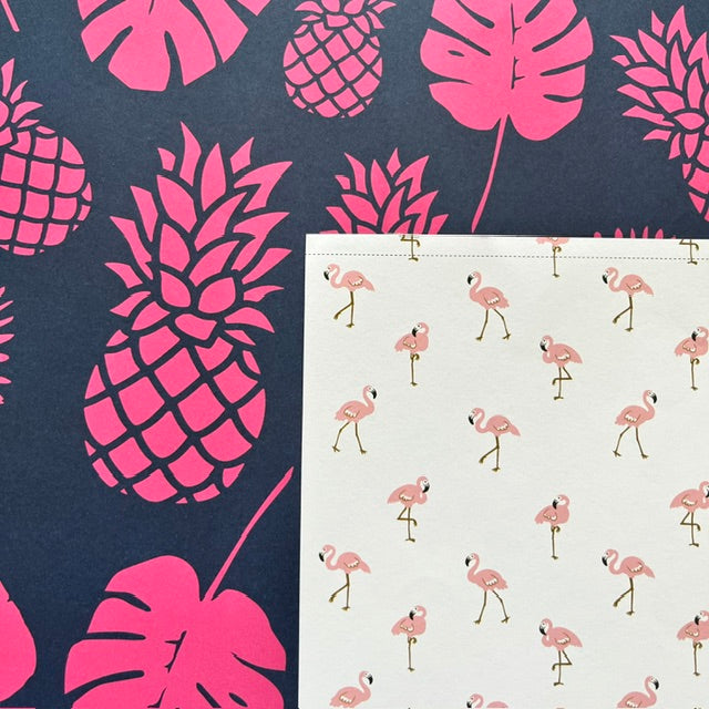 Vintage Market - COLORBOK - Pink Pineapple Paradise 12x12 Double-Sided Paper