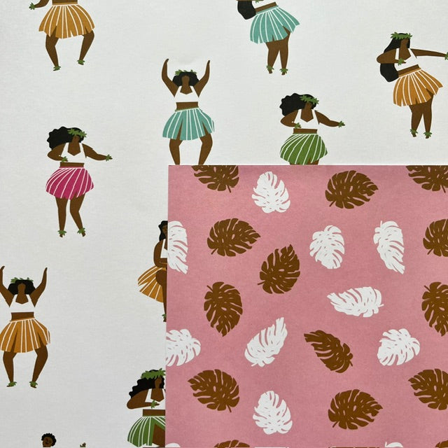 Vintage Market - COLORBOK - Hula Under the Palms 12x12 Double-Sided Paper