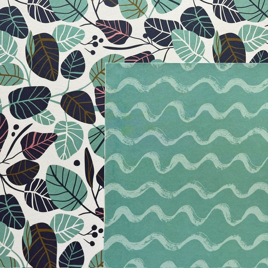 Vintage Market - COLORBOK - Island Breeze Botanicals 12x12 Double-Sided Paper