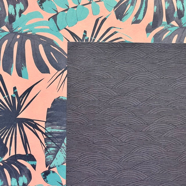 Vintage Market - COLORBOK - Sunset Palms & Island Waves 12x12 Double-Sided Paper
