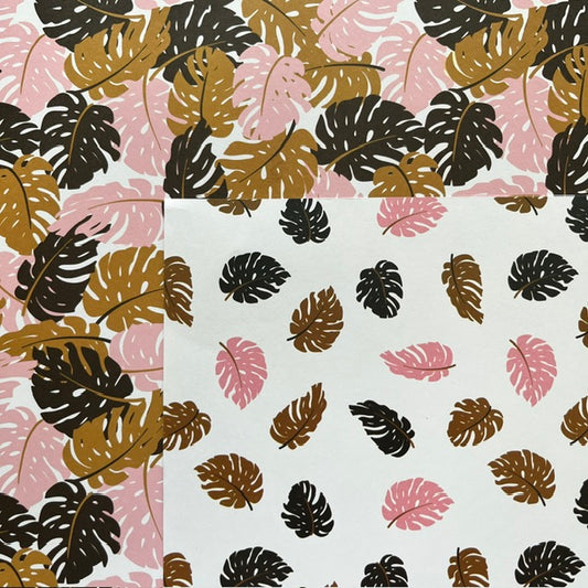 Vintage Market _ COLORBOK - Monstera Breeze 12x12 Double-Sided Paper