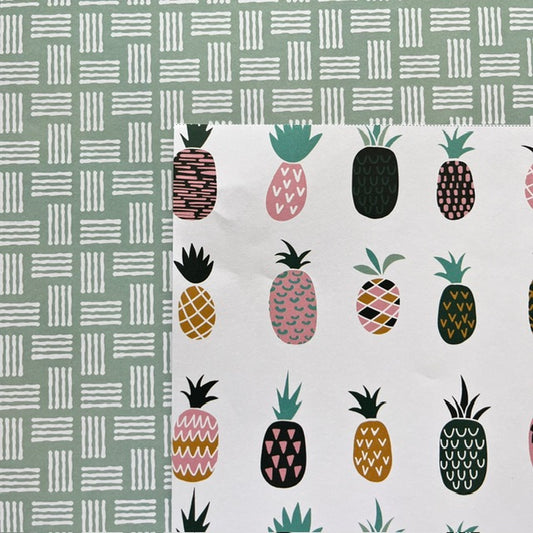 Vintage Market - COLORBOK - Pineapple Paradise 12x12 Double-Sided Paper