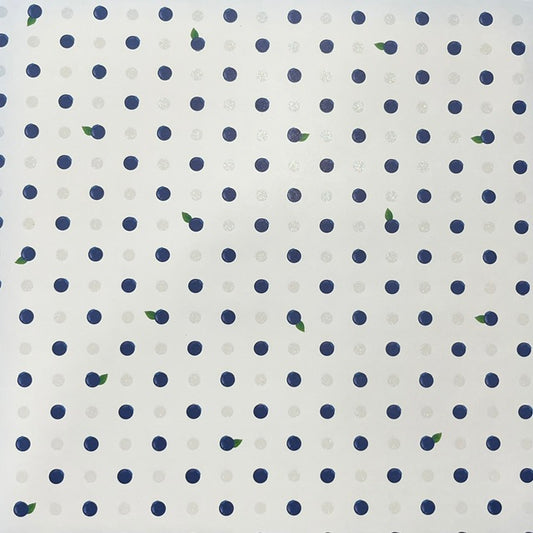Vintage Market - Recollections - Blueberry Bounce 12x12 Single-Sided Paper