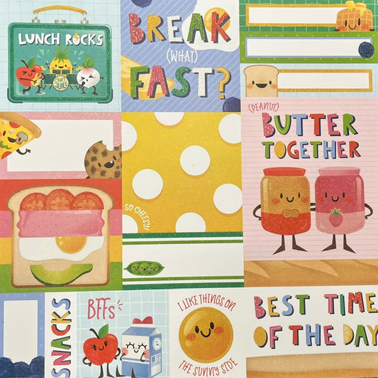 Vintage Market - Recollections -Lunch Box Laughs 12x12 Single-Sided Paper
