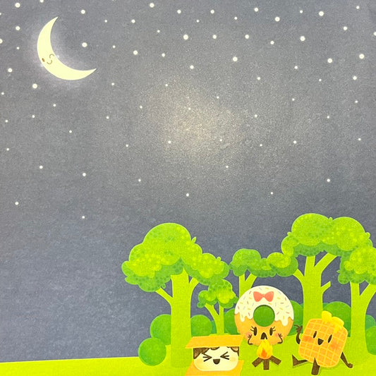 Vintage Market - Recollections - Midnight Snack Campout 12xz12 Single-Sided Paper