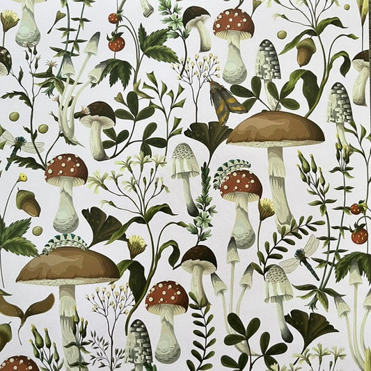 Vintage Market - Recollections - Enchanted Mushroom Meadow 12x12 Single-Sided Paper