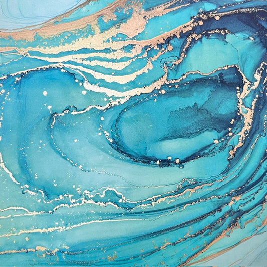 Vintage Market - Recollections - Mermaid Lagoon Marble 12x12 Single-Sided Paper