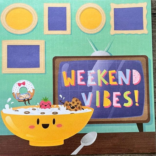 Vintage Market - Recollections - Saturday Morning Smiles 12x12 Single-Sided Paper