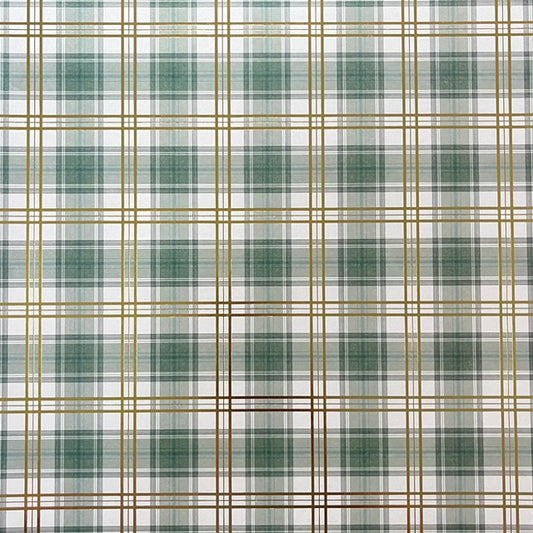 Vintage Market - Recollection - Evergreen Elegance Plaid 12x12 Single-Sided Paper