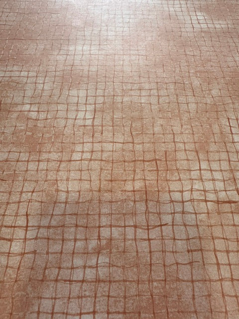 Vintage Market - Provo Craft - Burnt Orange Marble Plaid 12x12 Paper