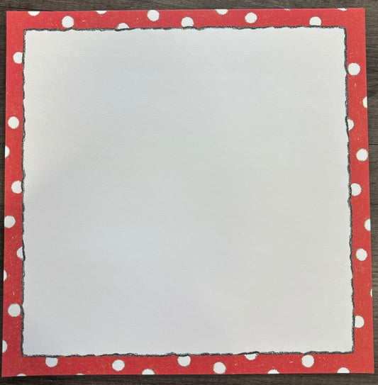 Vintage Market - Me & My BIG ideas - Cherry Dot Delight Frame 12x12 Paper