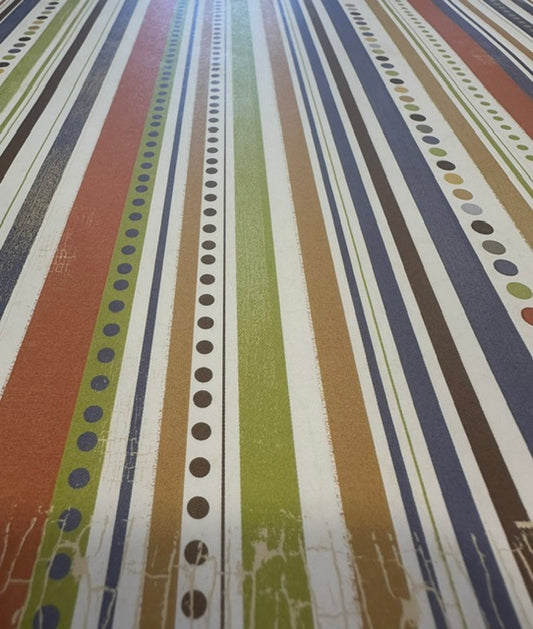 Vintage Market - Deja Views - Dog Stripes 12x12 Paper