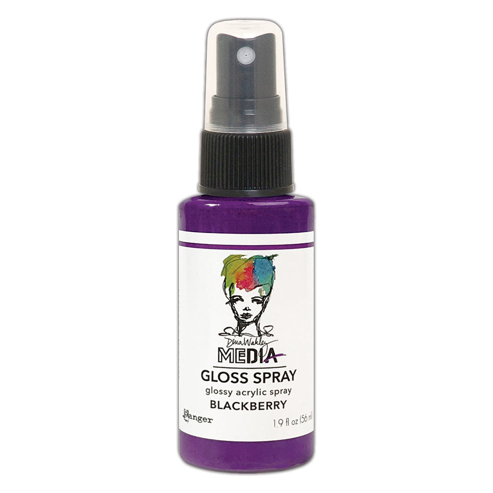 Dina Wakley- Gloss Spray _ Blackberry