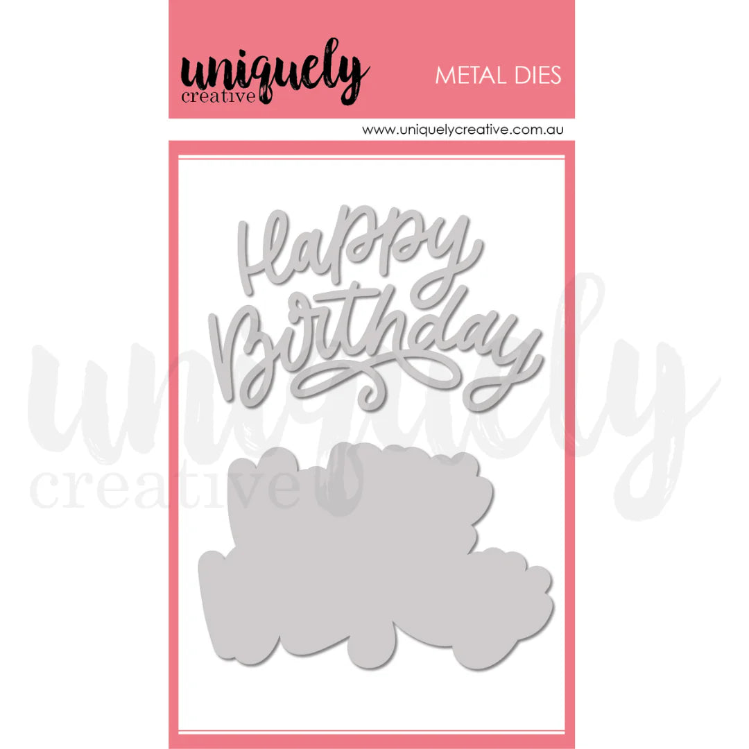 Uniquely Creative-Happy Birthday Modern Die