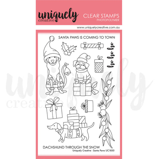 Uniquely Creative-Santa Paws Stamp