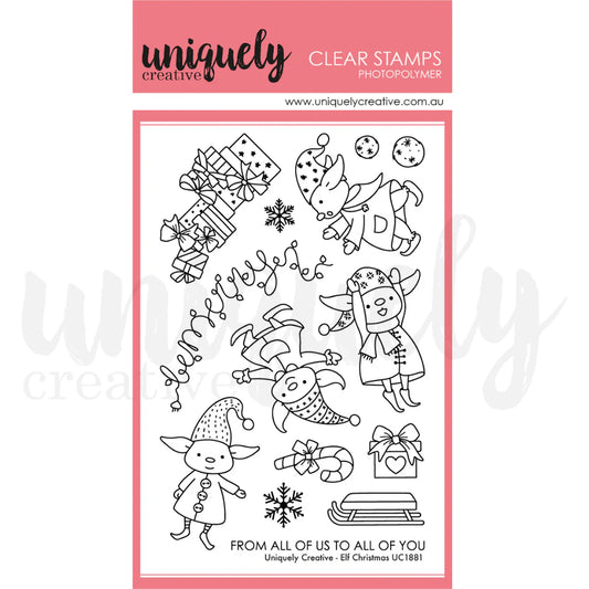 Uniquely Creative-Elf Christmas Stamp