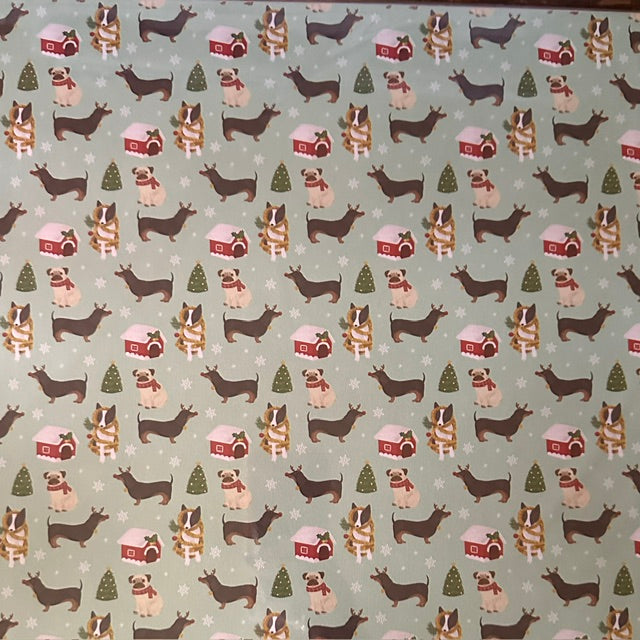 Vintage Market - Happy Pawlidays - Holiday Hound Parade 12x12 Single-Sided Paper