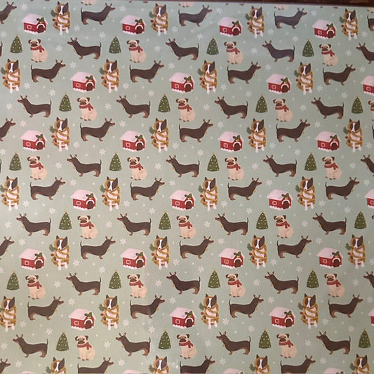Vintage Market - Happy Pawlidays - Holiday Hound Parade 12x12 Single-Sided Paper