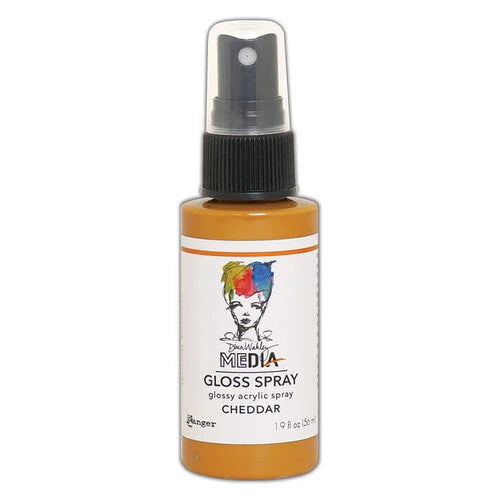 Dina Wakley- Gloss Spray-Cheddar