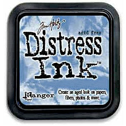 Distress Ink-Faded Jeans