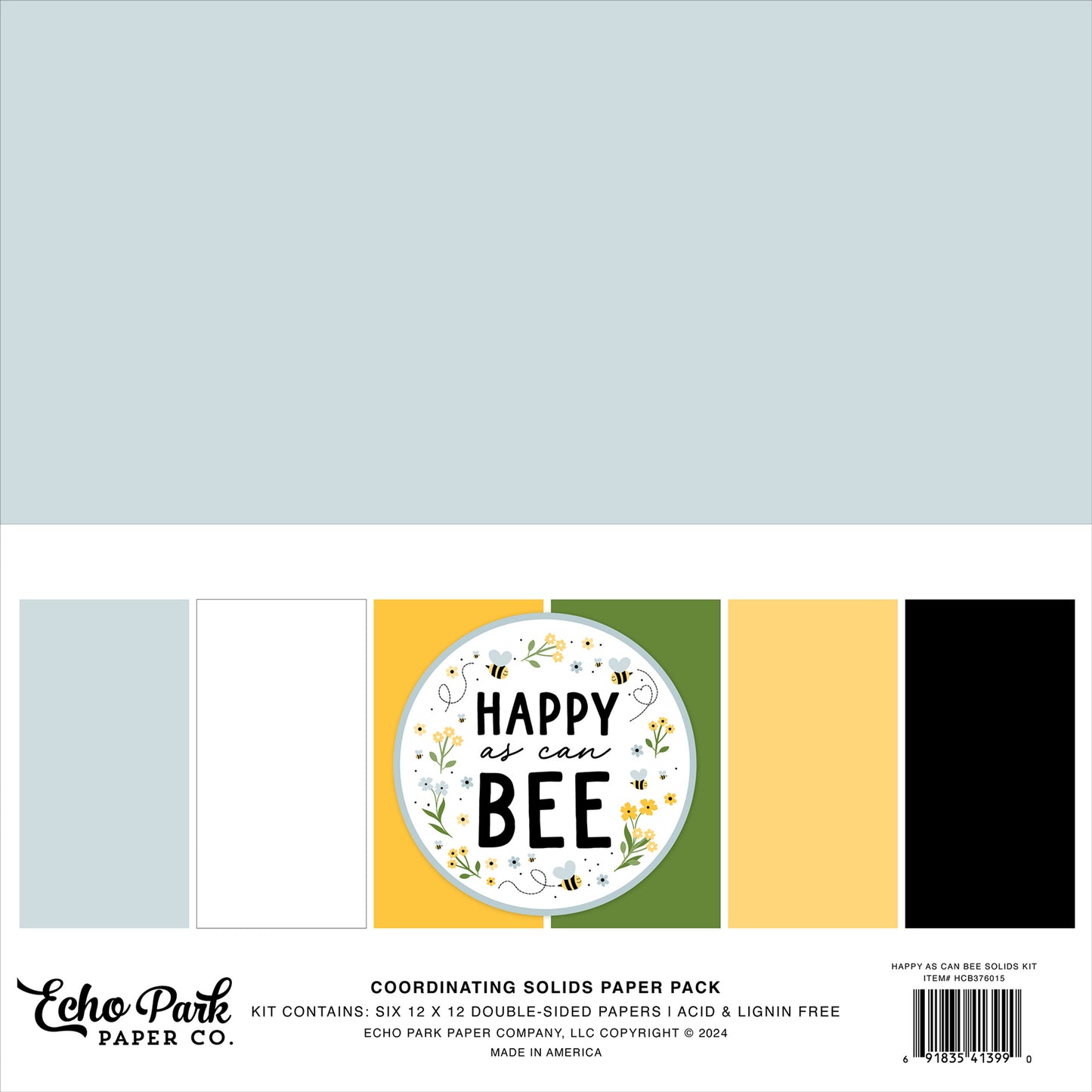 Echo Park-Happy as can Bee- solids