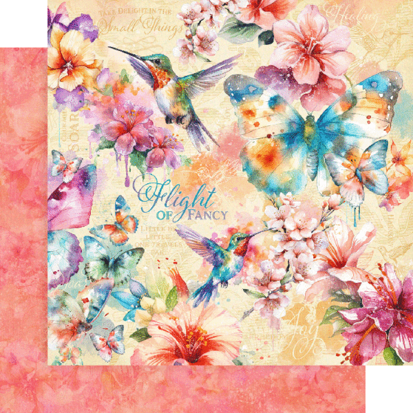 Graphic 45-Flight of the Fancy-Flight of the Fancy 12x12 Paper