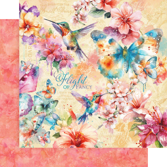 Graphic 45-Flight of the Fancy-Flight of the Fancy 12x12 Paper