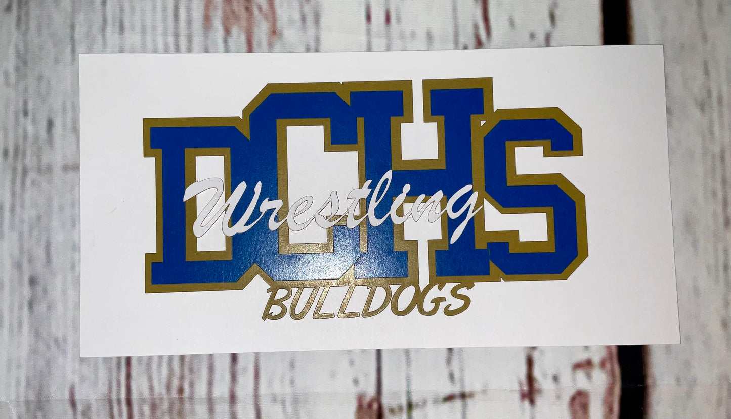 Scrapbook Customs- DCHS Wrestling Laser Cut