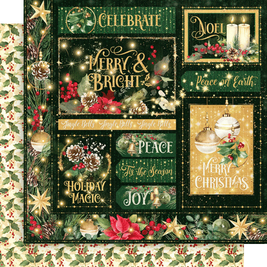 Graphic 45- Merry & Bright 12 x12 Paper