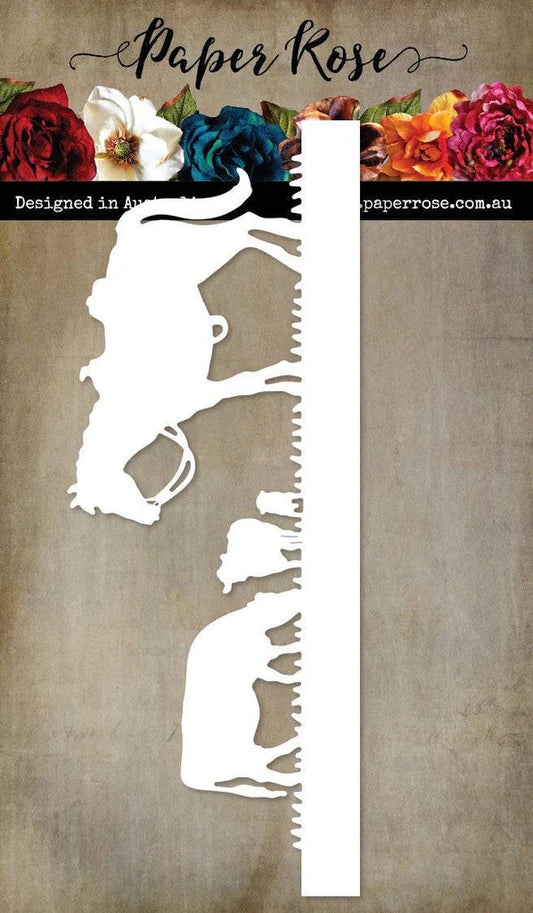 Paper Rose Studio-Horse & Cows Border Metal Die