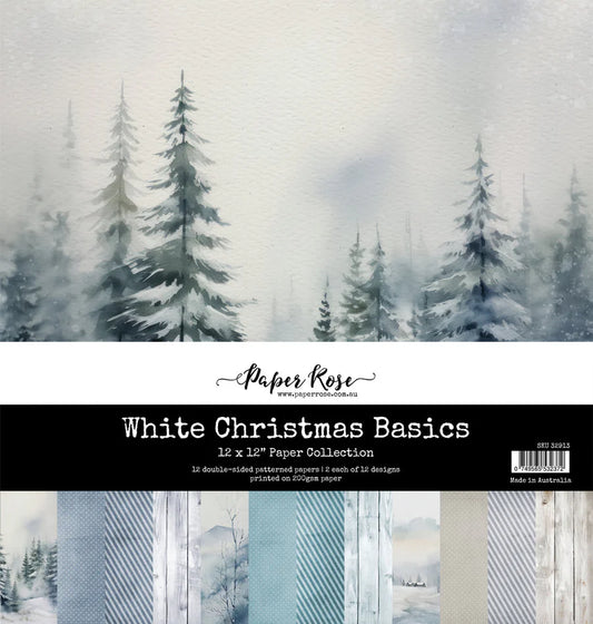 Paper rose Studio-White Christmas Basics 12x12 Collection