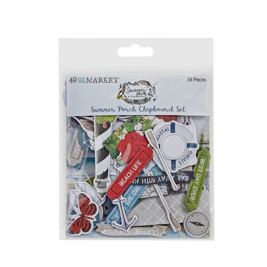 49 & Market - Summer Porch - Chipboard Set