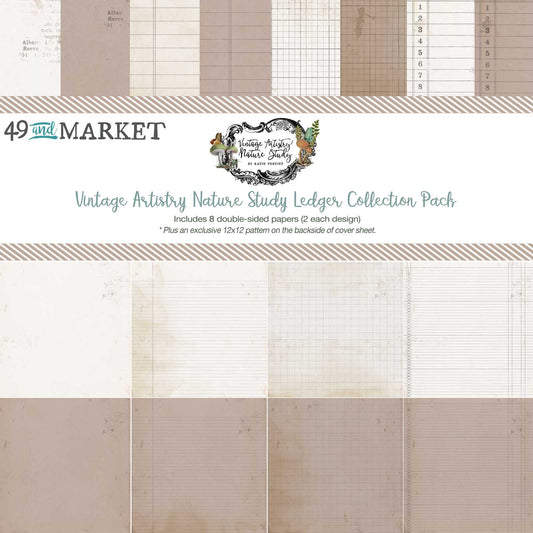 49 & Market- Vintage Artistry Nature Study Ledger Collection Pack